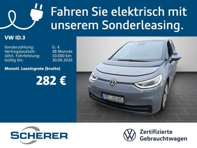 Volkswagen ID.3 Pro 58 kWh | SoH: 91% | 18" in Schwarz | Ap 2022 Elektrisch