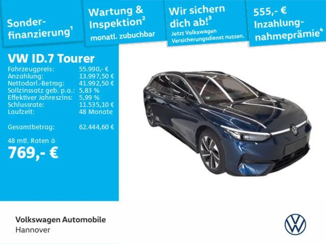 Volkswagen ID.7 Pro Navi AHK Kamera HUD WP ACC LED S 2025 Elektrisch