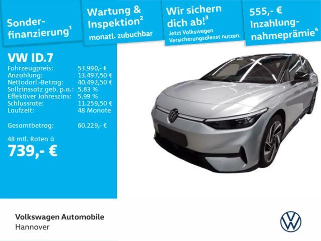 Volkswagen ID.7 Pro S Navi AHK Kamera HuD WP ACC LED SHZ PD 2025 Elektrisch