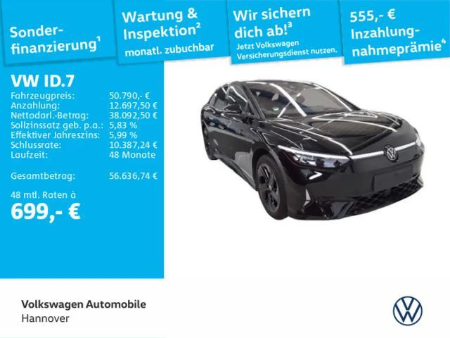 Volkswagen ID.7 GTX 4Motion Navi AHK Kamera HuD WP ACC LED 2025 Elektrisch
