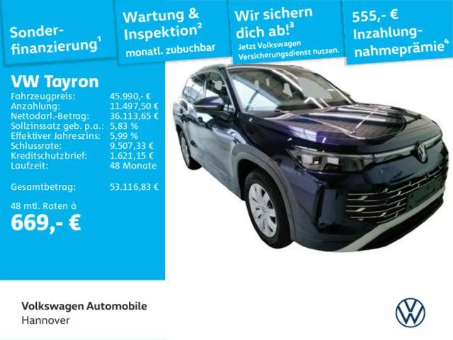 Volkswagen Tayron 1.5 TSI DSG eHybrid Navi AHK LED Pano Kam 2025 Hybride / Benzine