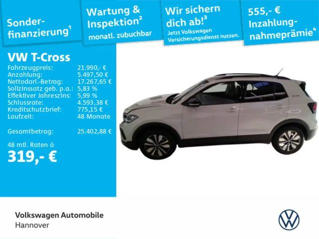Volkswagen T-Cross 1.0 TSI Goal Navi LED DigCockpit PDC SHZ 2025 Benzine