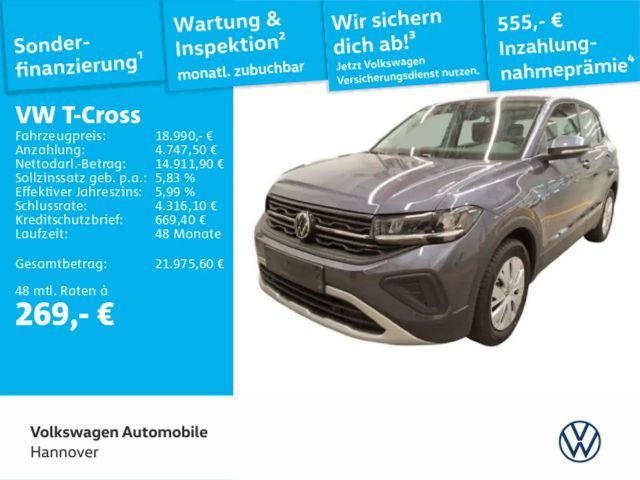 Volkswagen T-Cross 1.0 TSI LED DigCockpit SHZ DAB+ 2025 Benzine