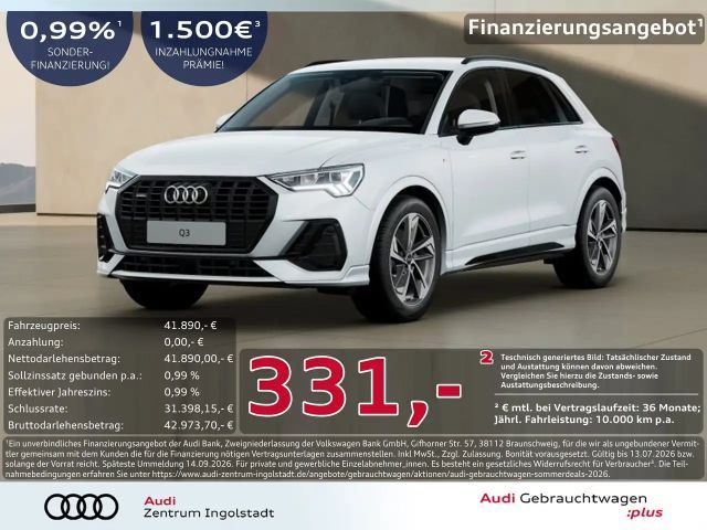 Audi Q3 40 TFSI qu S line AHK ACC LED Optik-Schw. 19" 2025 Benzine