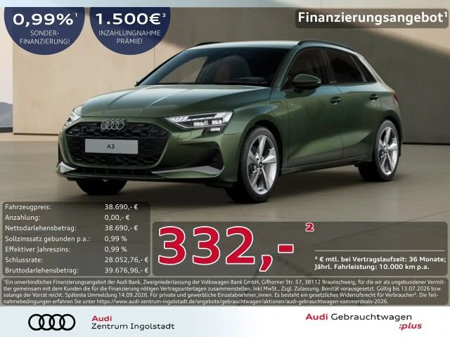Audi A3 Sportback 40 TFSI e advanced MATRIX AHK SONOS 2025 Hybride / Benzine