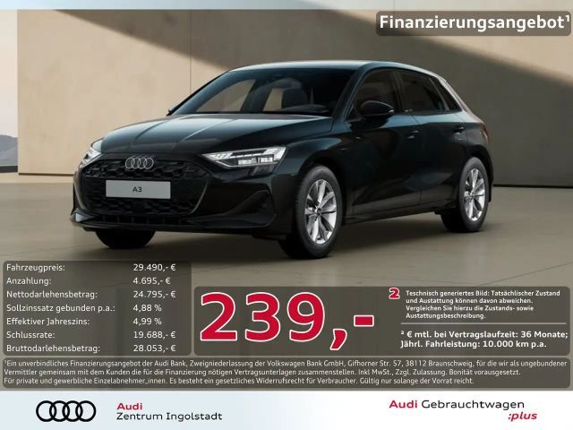 Audi A3 Sportback 30 TFSI LED PDC+ SHZ NAVI+ Virtual+ 2025 Benzine