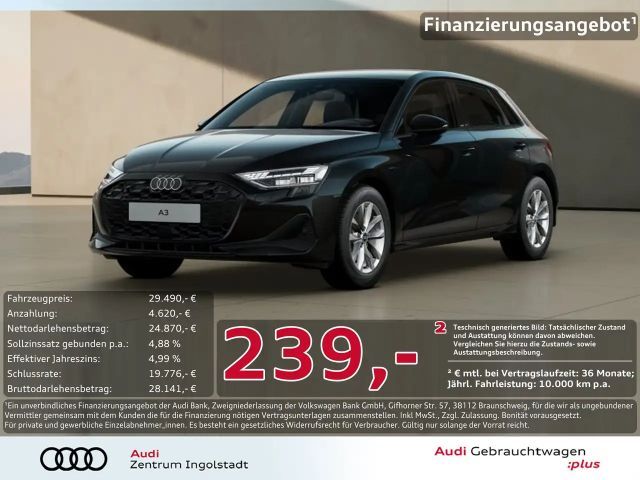 Audi A3 Sportback 30 TFSI LED PDC+ SHZ NAVI+ Virtual+ 2025 Benzine