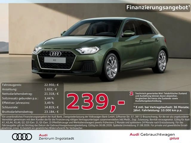 Audi A1 Sportback 30 TFSI advanced CARPLAY SHZ PDC 2025 Benzine