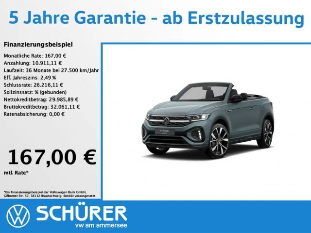 Volkswagen T-Roc Cabriolet 1.5TSI DSG R-Line BlackStyle AHK DCC ... 2025 Benzine