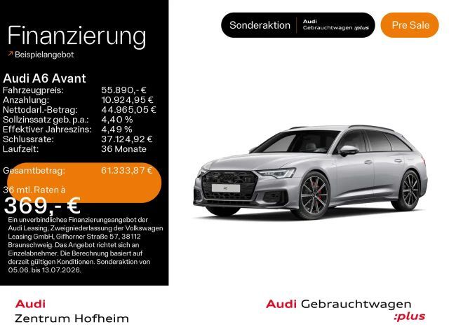 Audi A6 55 TFSIe qu 2x S line S tro*HUD*LED*Vir 2025 Hybride / Benzine