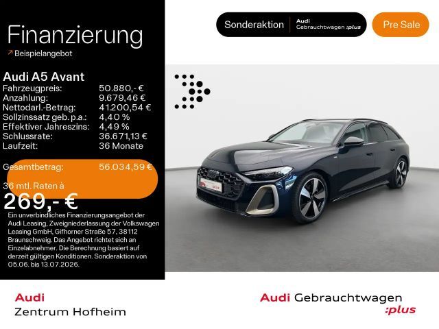 Audi A5 40 TDI S line edition one S tro*B&O*HUD 2025 Diesel