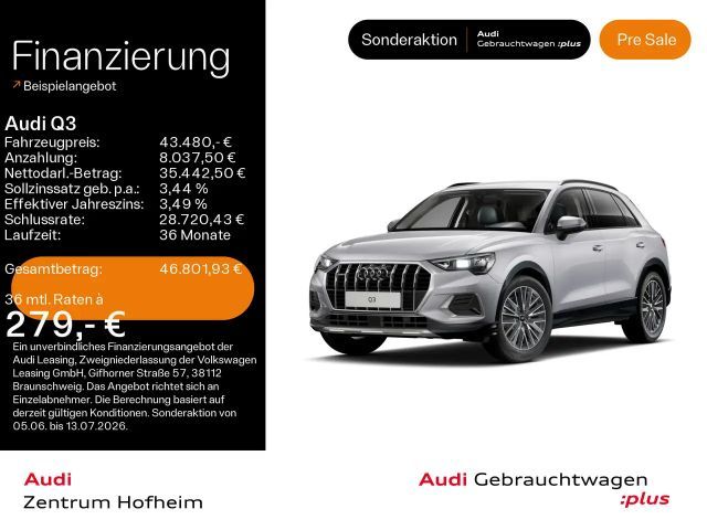 Audi Q3 45 TFSI qu advanced S tro*LED*Virtual*Navi+*S 2025 Benzine