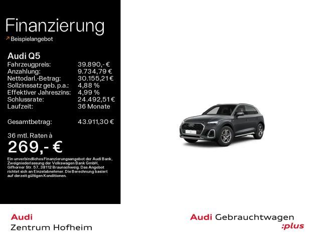 Audi Q5 40 TDI qu S line S tro*HUD*Standh*LED*Virtual 2023 Diesel
