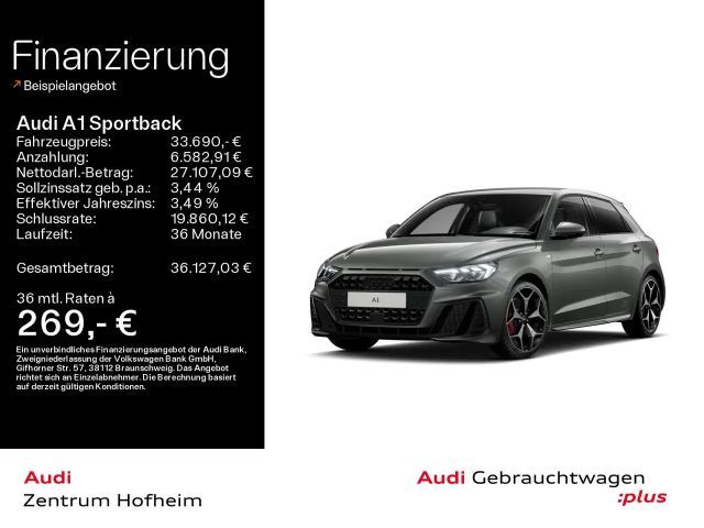 Audi A1 40 TFSI 2x S line S tro*Sonos*LED*V 2025 Benzine