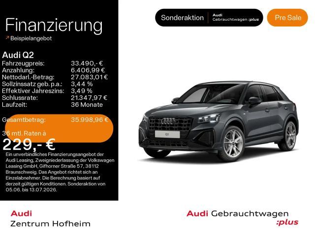 Audi Q2 35 TFSI S line S tro*Matrix*Virtual*Navi Vorb 2025 Benzine