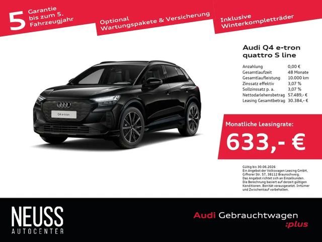 Audi Q4 e-tron 45 quattro S line HUD+AHK+ACC+MATRIX+ HPC 2025 Elektrisch