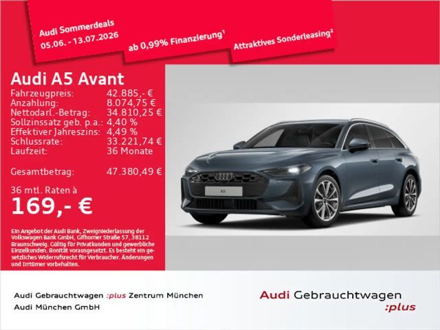 Audi A5 TFSI qu. S tronic AHK/Leder/Kamera/ACC 2025 Benzine