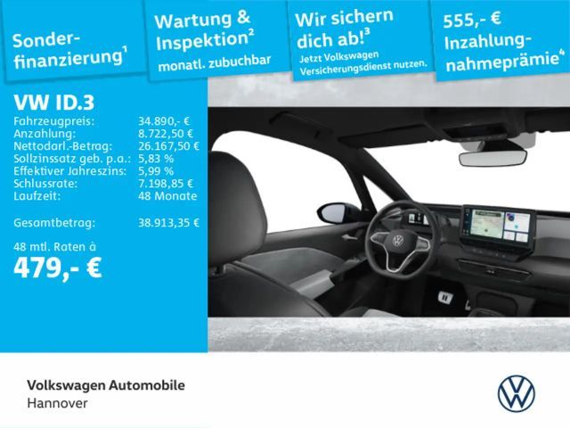 Volkswagen ID.3 Pro Move Navi HUD LED ACC PDC SHZ Kamera 2024 Elektrisch