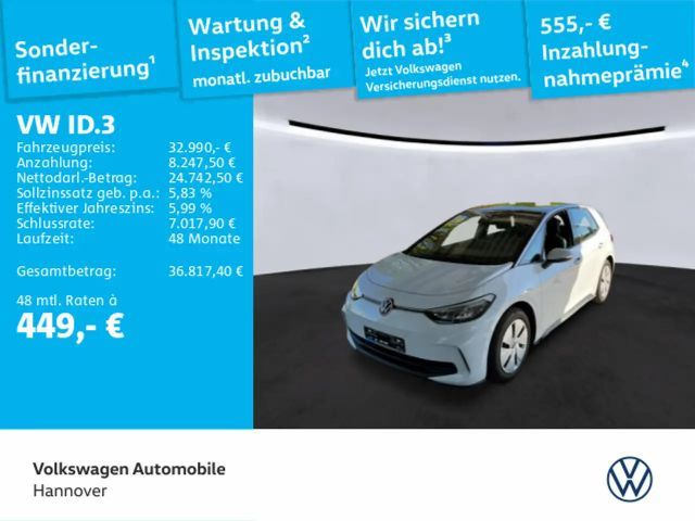 Volkswagen ID.3 Pro ACC LED Navi PDC Kamera SHZ 2024 Elektrisch