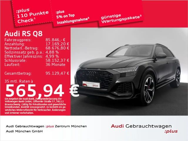 Audi RS Q8 tiptr. HD-Matrix/B&O/StdHzg/Carbon 2022 Benzine