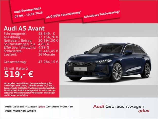 Audi A5 TFSI qu. S tronic ACC/Kamera/LED+/Virtu 2025 Benzine