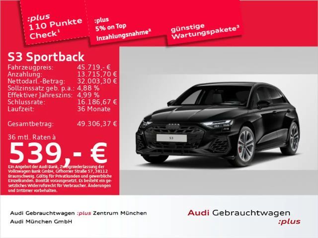 Audi S3 TFSI S tronic Matrix/Navi+ 2025 Benzine