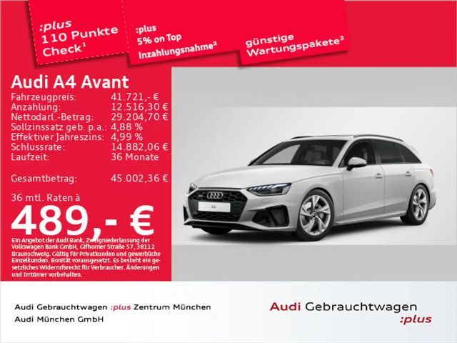 Audi A4 40 TFSI qu. S tronic 2x S line Pano/Mat 2024 Benzine