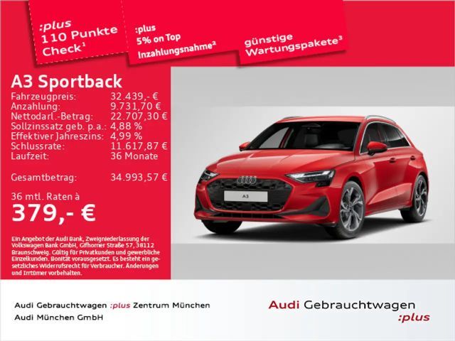 Audi A3 TDI S tronic AHK/Navi+/Kamera 2025 Diesel