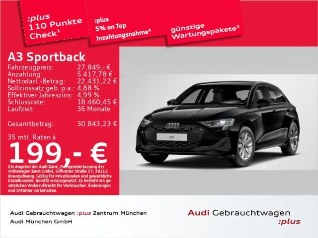 Audi A3 30 TFSI S tronic Virtual+/Navi+/PDC 2025 Benzine