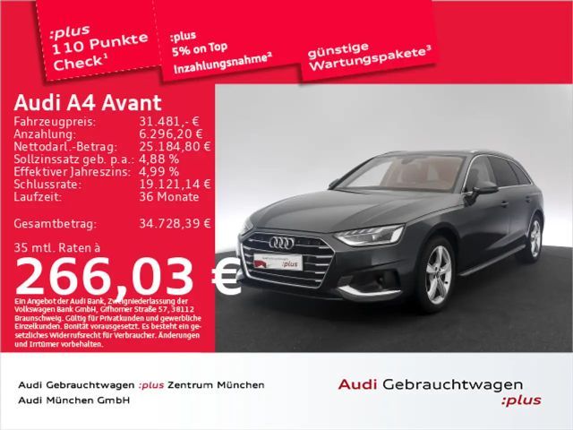 Audi A4 35 TFSI S tronic advanced Pano/Navi+/Ma 2023 Benzine