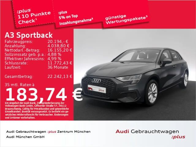 Audi A3 30 TFSI Navi+/Virtual 2022 Benzine