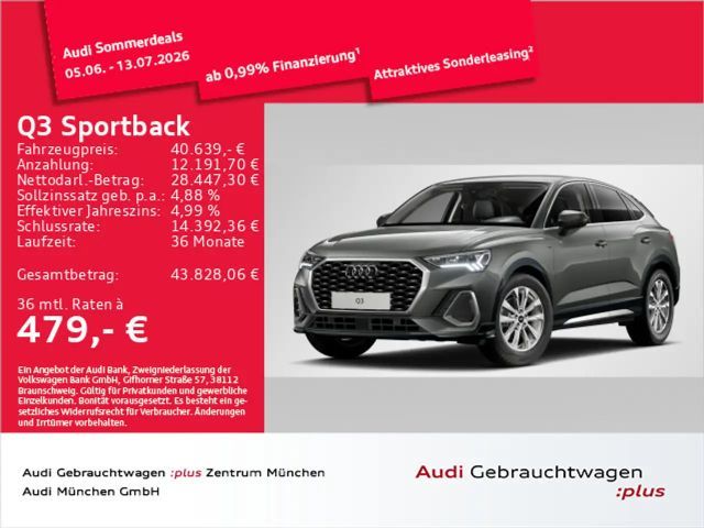 Audi Q3 TFSI S tronic S line AHK/Navi+/ACC 2025 Benzine