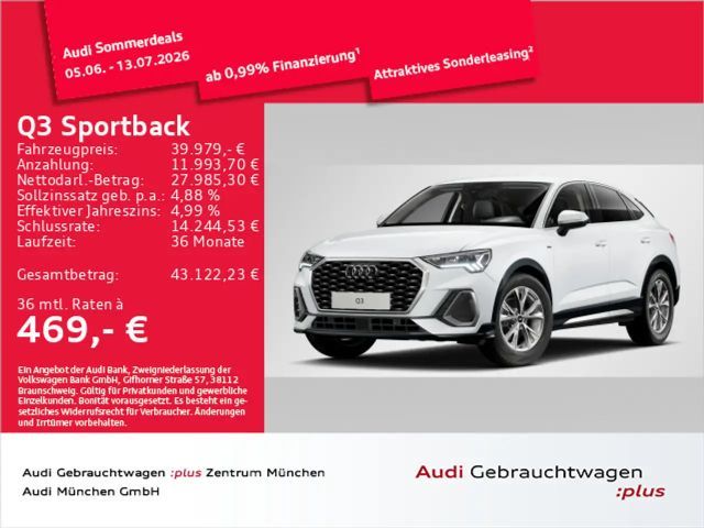 Audi Q3 TFSI S tronic S line AHK/Navi+/ACC 2025 Benzine