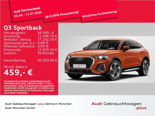 Audi Q3 35 TFSI S tronic S line AHK/19"Zoll 2025 Benzine