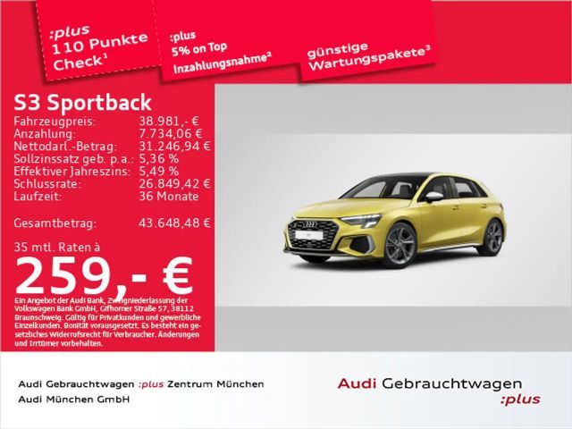 Audi S3 TFSI S tronic Pano/Navi+ 2024 Benzine