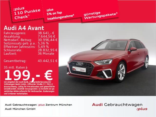 Audi A4 40 TFSI qu. S tronic 2x S line Matrix/N 2024 Benzine