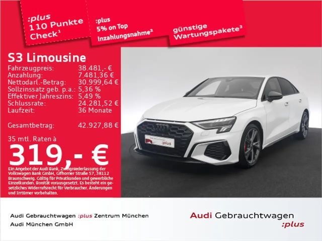 Audi S3 TFSI S tronic Carbon/B&O/Navi+/Kame 2023 Benzine