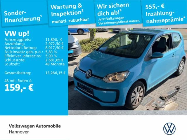 Volkswagen up! 1.0 move up! Klima Tagfahrlicht USB 2023 Benzine