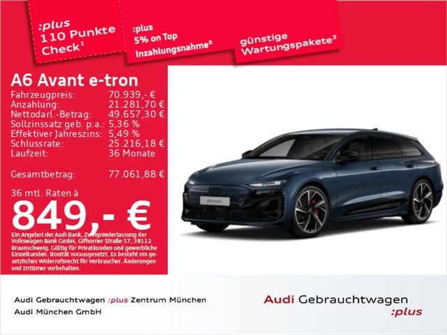 Audi A6 e-tron qu. S line ACC/AHK/LuftFed 2025 Elektrisch