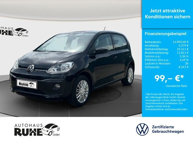 Volkswagen up! 1.0 48 kW 5-Gang KAMERA SHZ PDC KLIMA 2023 Benzine