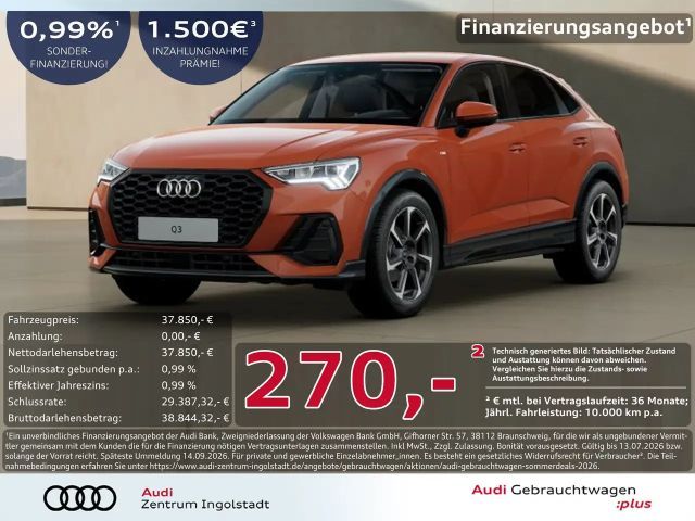 Audi Q3 Sportback 35 TFSI S line LED AHK ACC NAVI 19" 2025 Benzine