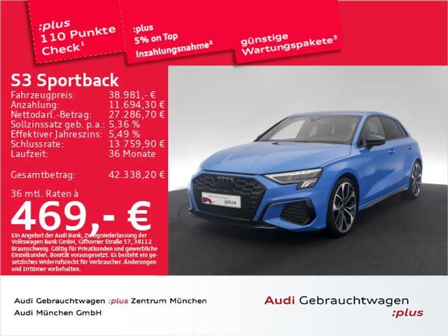 Audi S3 TFSI S tronic Navi+/19"Zoll 2023 Benzine
