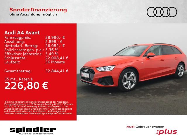 Audi A4 S-Line 40TFSI S-tronic / Navi, LED, RFK 2023 Benzine