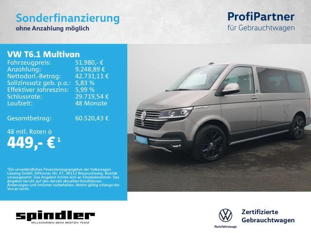 Volkswagen T6.1 Multivan PanAmericana 4M DSG / Standh, AHK 2022 Diesel