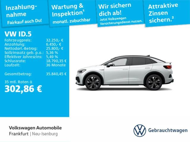 Volkswagen ID.5 Pro Performance HuD AHK PANO NAVI LED 360 2023 Elektrisch
