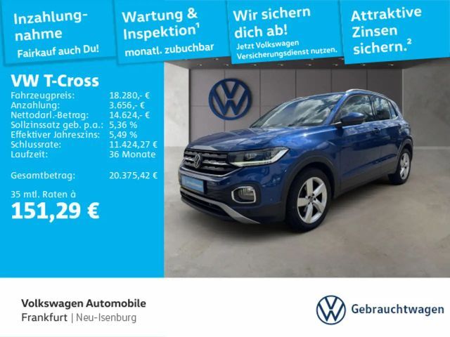 Volkswagen T-Cross 1.0 TSI DSG Style Spurhalteassistent LED 2022 Benzine
