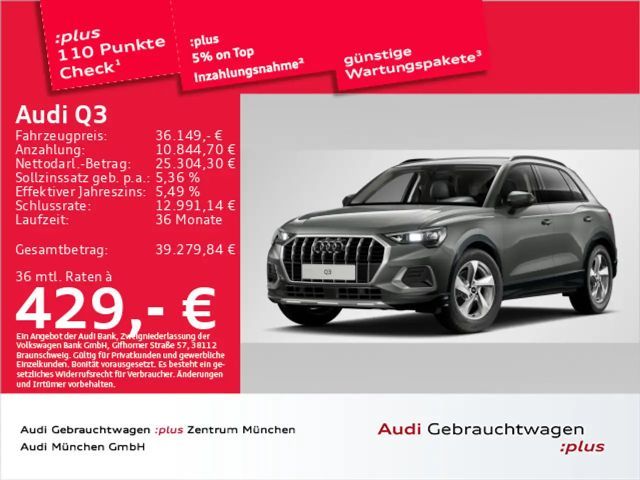 Audi Q3 35 TFSI S tronic advanced ACC/AHK/Virtual 2025 Benzine