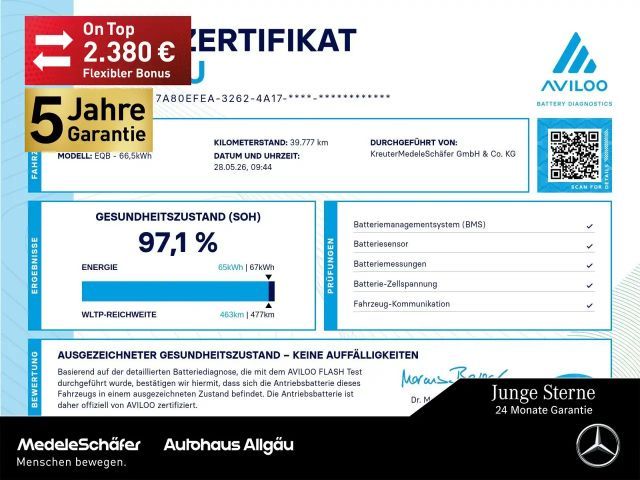 Mercedes-Benz EQB 350 EQB 350 4M AMG Night 20' Dist Pano HUD Sound 360 2022 Elektrisch