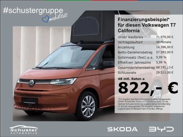 Volkswagen T7 California OCEAN 4Mot eHyb*Küche el.AufstDach 2025 Hybride / Benzine