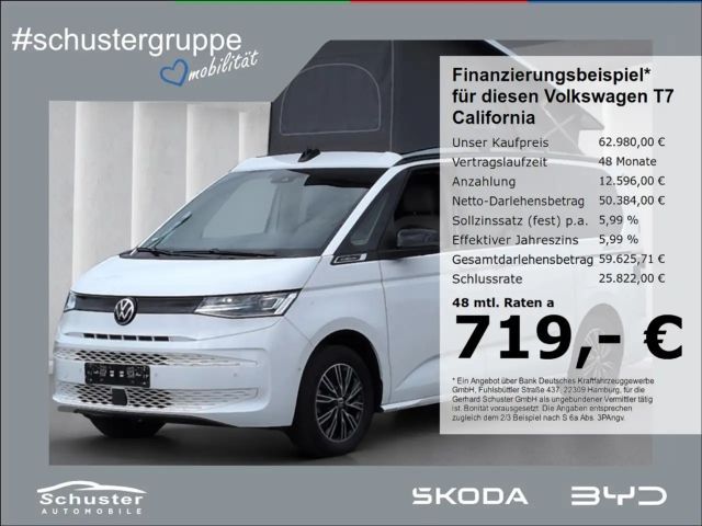 Volkswagen T7 California BEACH*Mini-Küche Aufst.Dach 360°Ka 2025 Diesel
